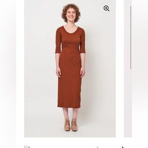 Cognac Jerry dress size 00 Raquel Allegra